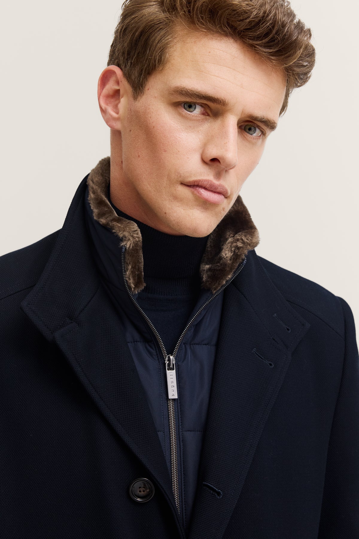 Cappotto Blu BUGATTI 84220 390 Uomo 