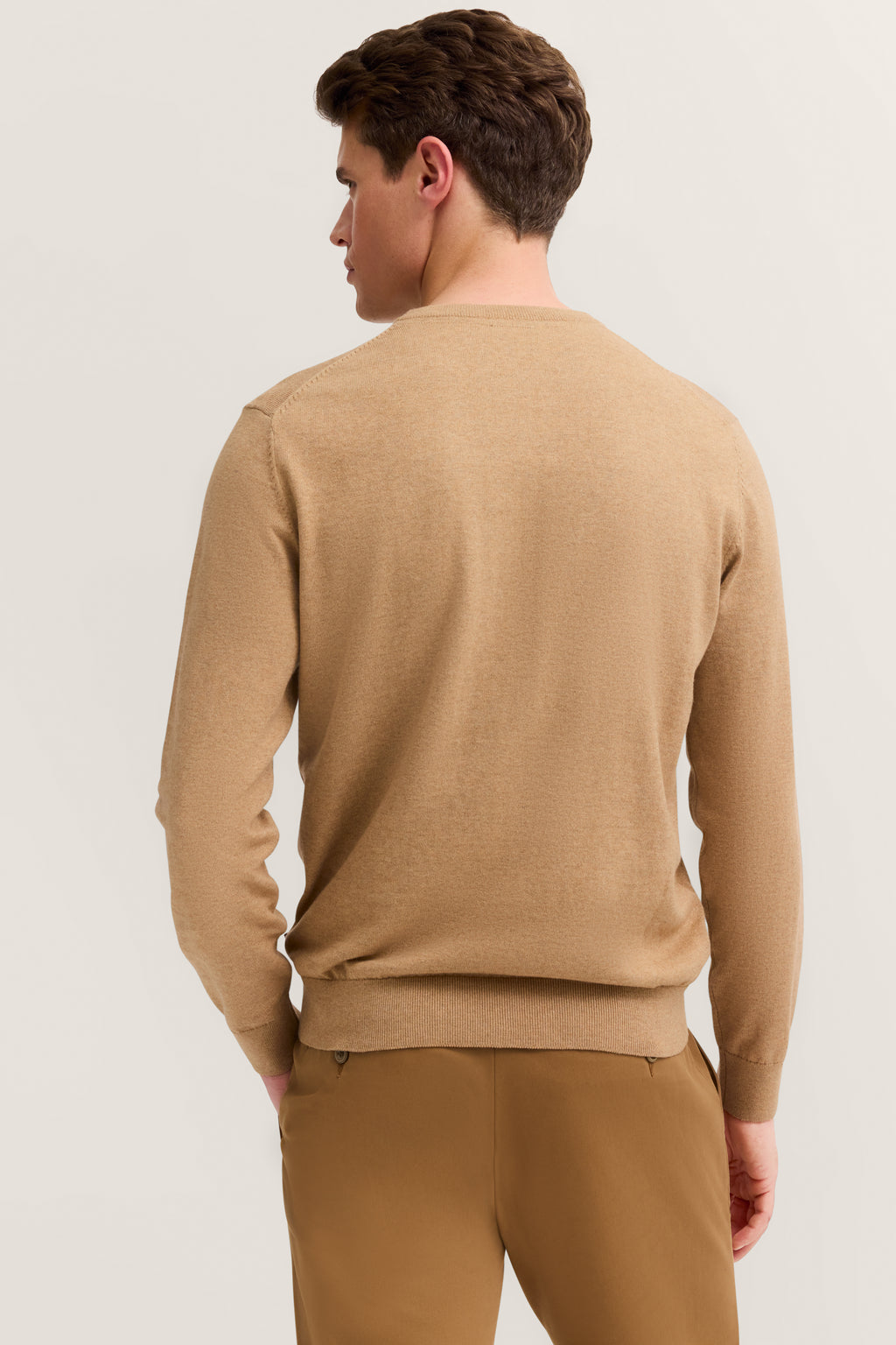 Maglia giro collo Beige BUGATTI 85520D7400 40 Uomo 