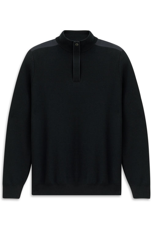 Maglia quarter zip Blu BUGATTI 8554D 390 Uomo 