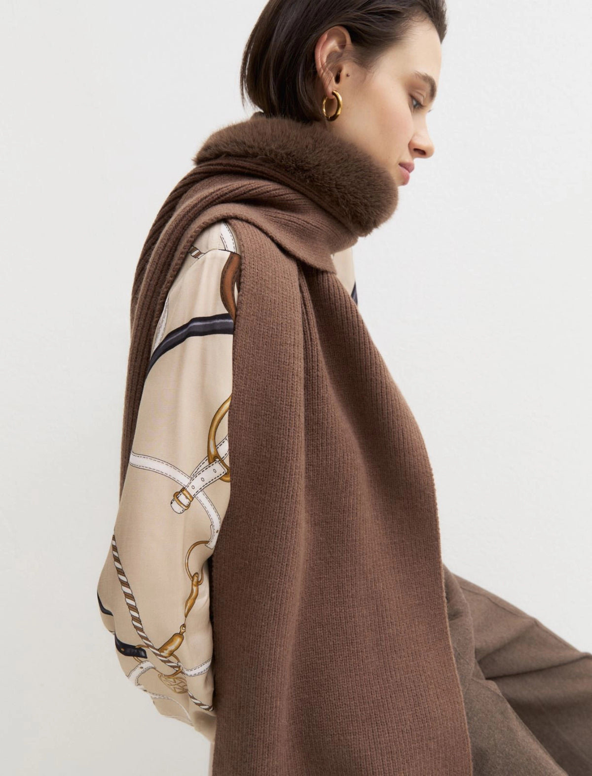 Sciarpa Beige EMME MARELLA EMMCERCHIO 001 Donna 