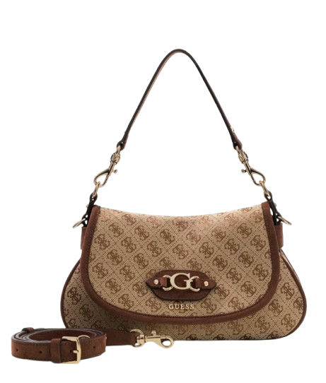 Borsa Brown GUESS JG231319 LATTE LOGO Donna 