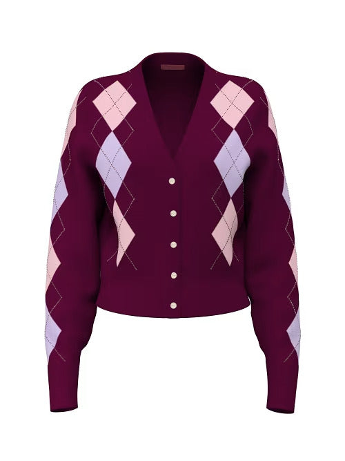 Maglia s/v Bordeaux GUESS W6BR47Z1446 F5YP Donna 