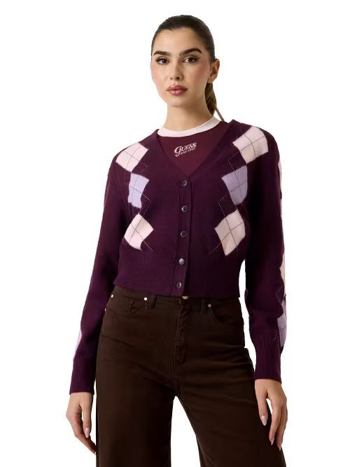 Maglia s/v Bordeaux GUESS W6BR47Z1446 F5YP Donna 