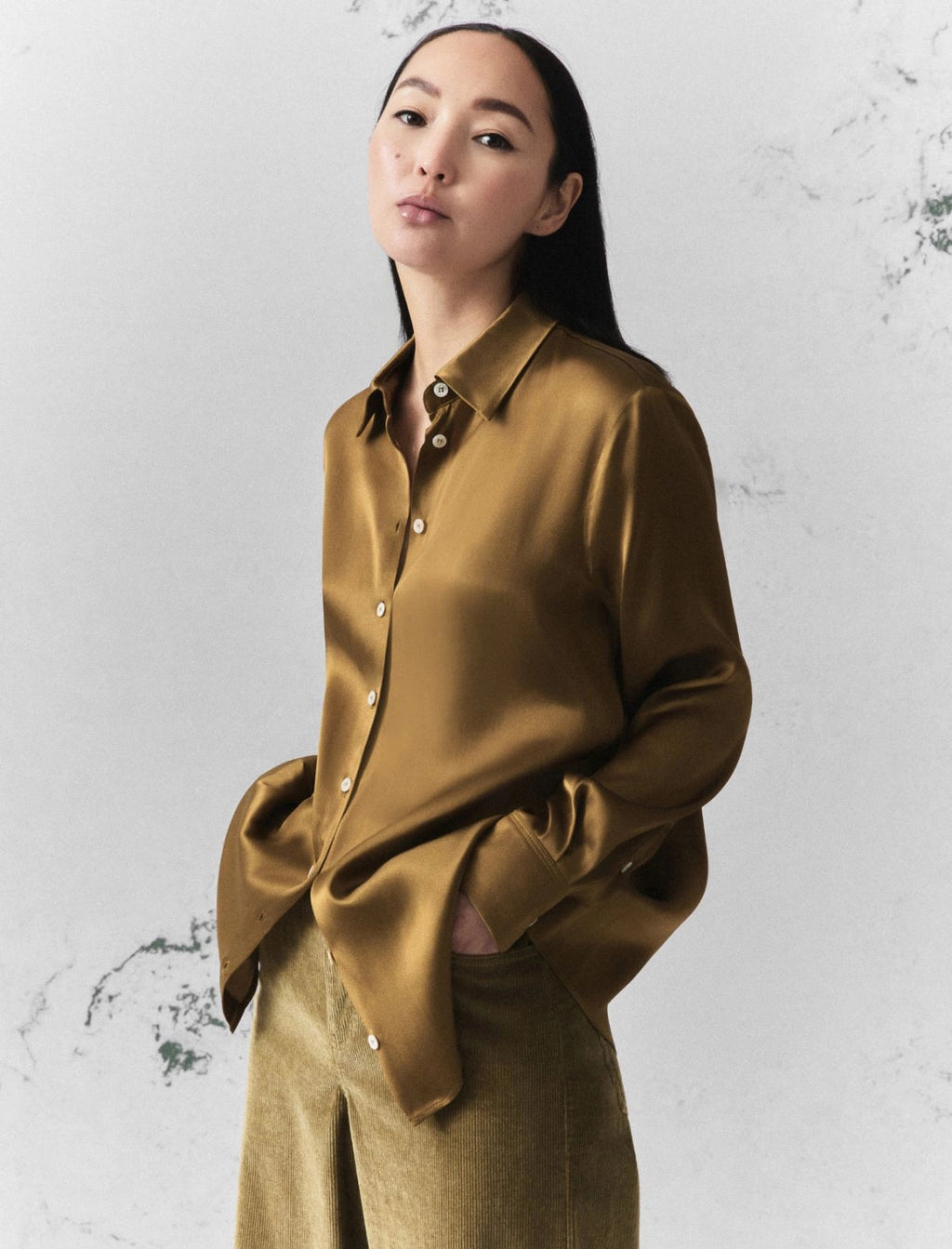 Camicia Verde oliva MARELLA MONOCHROME MLLALFIO 004 Donna 