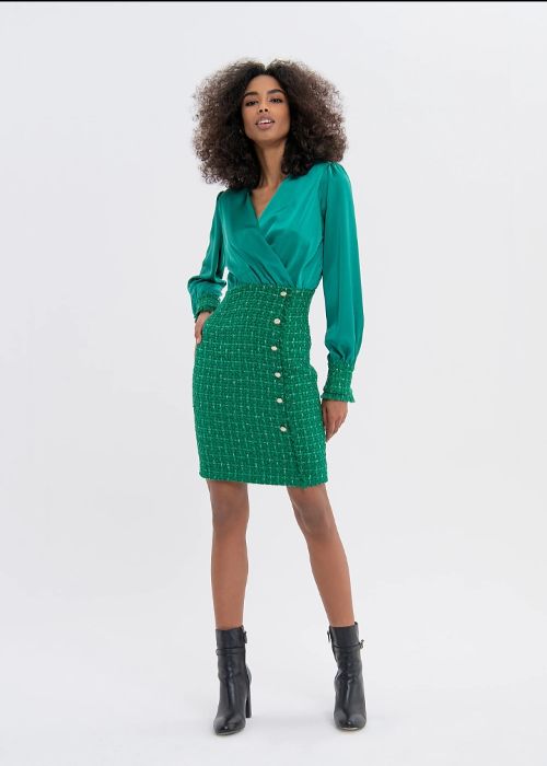 Abito Verde smeraldo FRACOMINA FS23WD1005W65901 152 Donna 