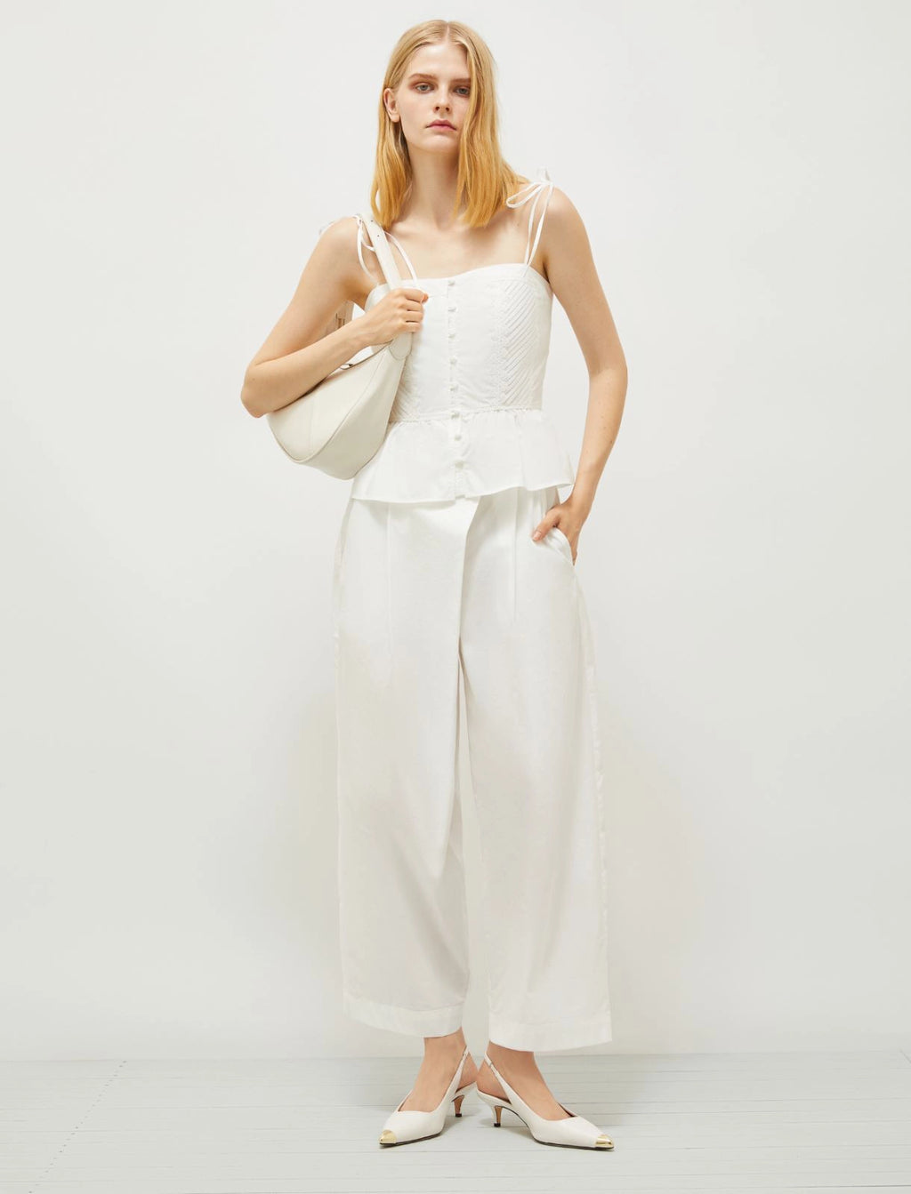 Pantalone Bianco MARELLA EDY 001 Donna 