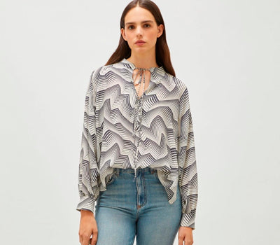 Blusa Bianco/nero MARELLA NIVEN 003 Donna 