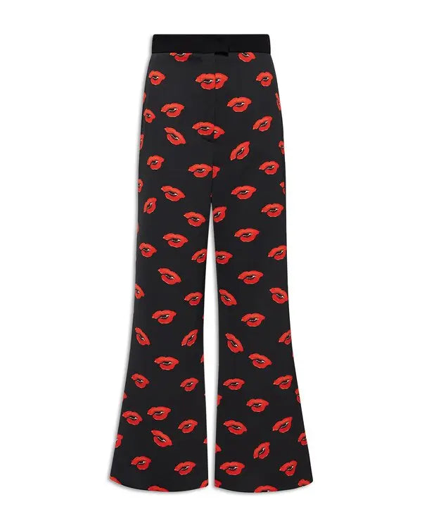 Pantalone gropper Nero e rosso MARELLA ROBERT 004 Donna 