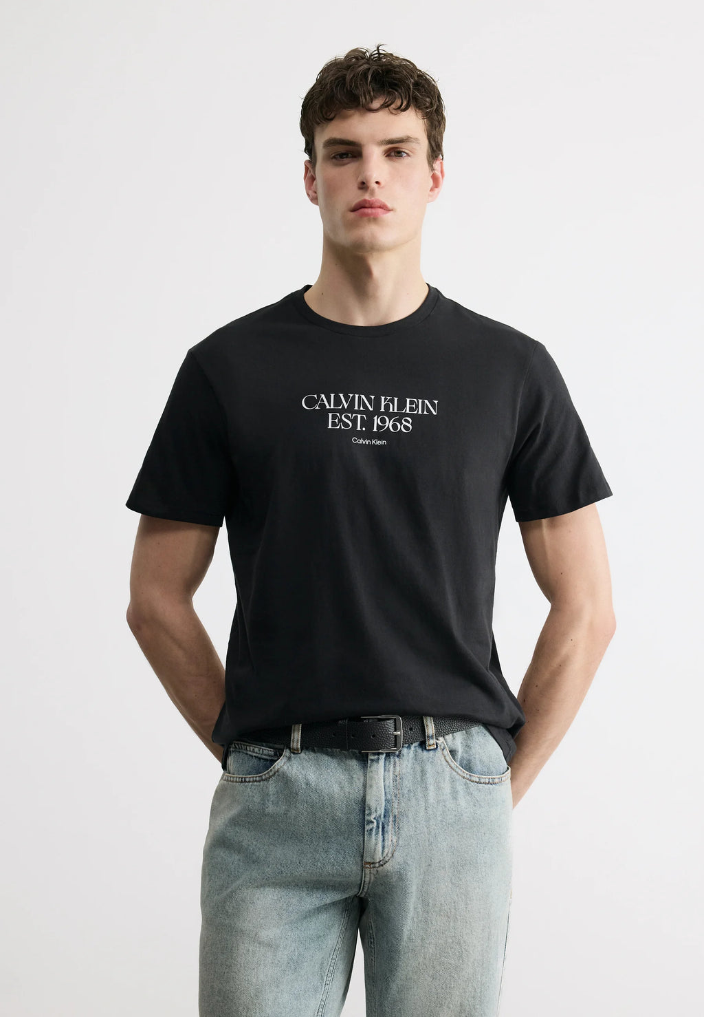 T-shirt Nero CALVIN KLEIN JEANS LV14RF804 GUB1 Uomo 