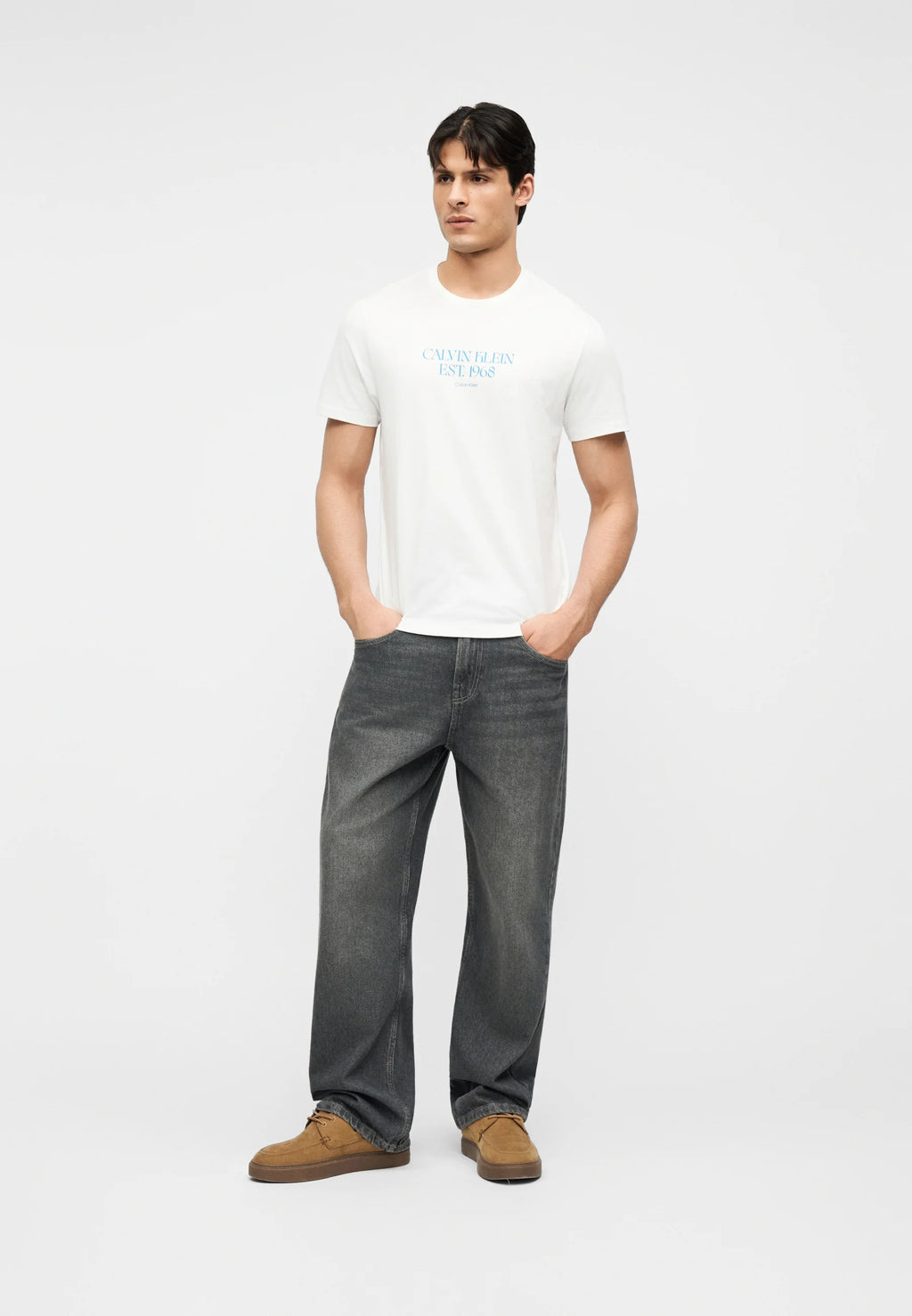 T-shirt Bianco CALVIN KLEIN JEANS LV14RF804 GYAF Uomo 