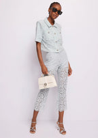 Pantalone Celeste polvere GAUDì 25009 3989 Donna 