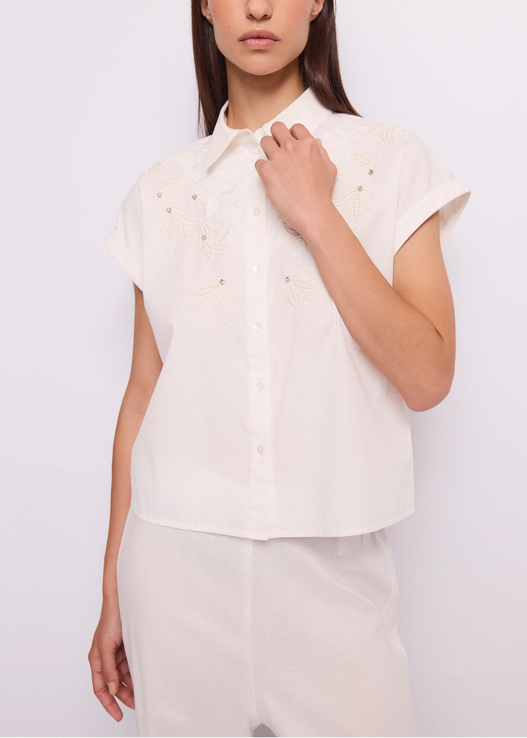Camicia Bianco GAUDì 45037 2101 Donna 