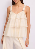 Top Avorio GAUDì 45045 3213 Donna 
