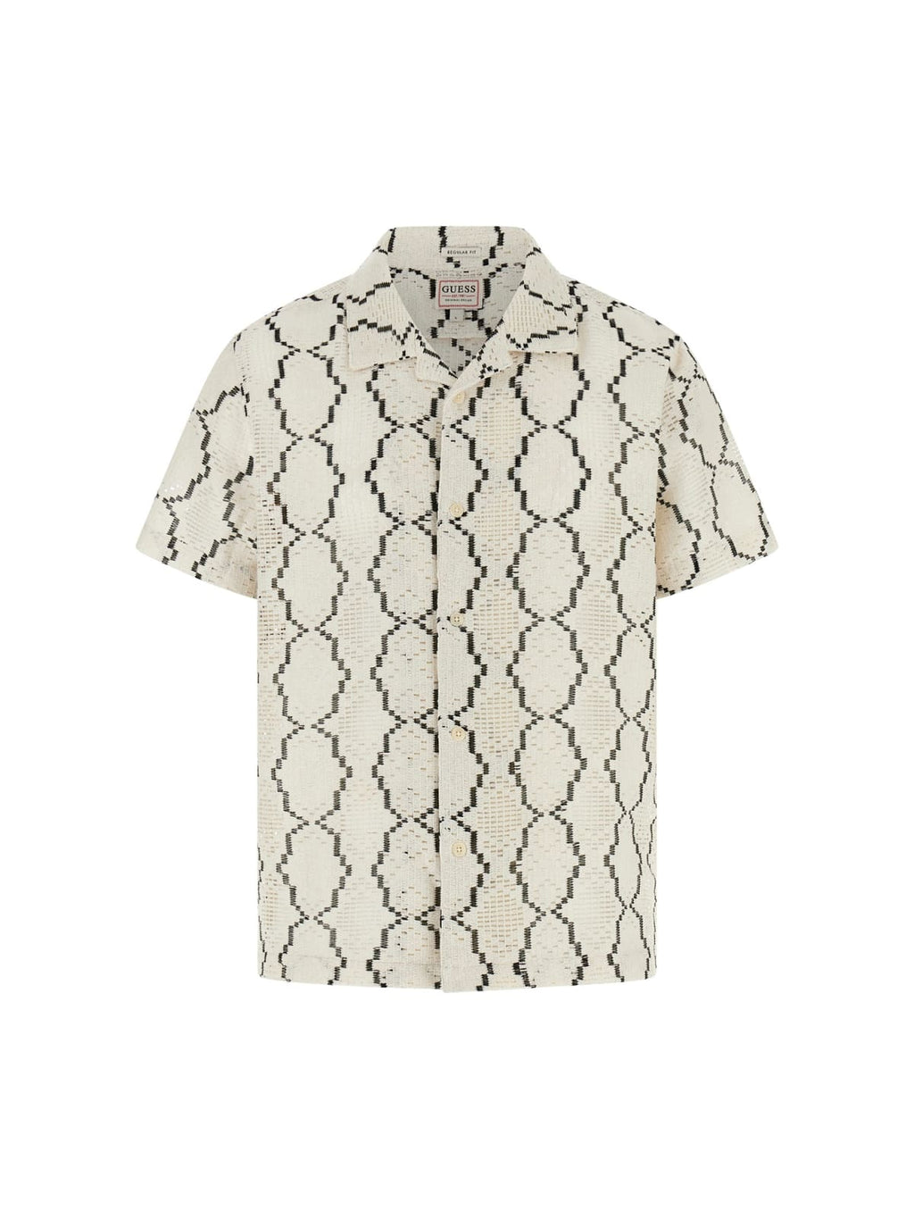 Camicia Bianco/nero GUESS M6GH54/W1814 F0F8 Uomo 