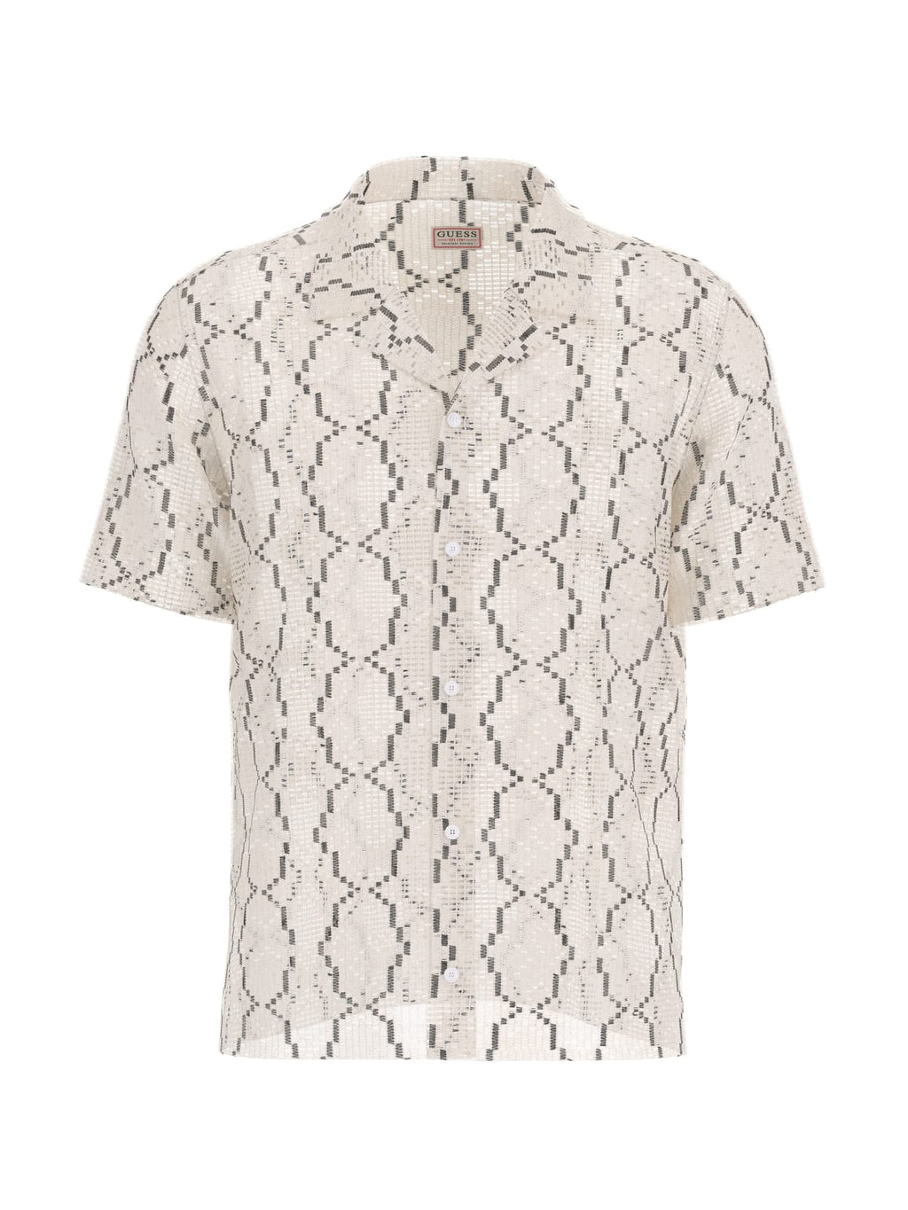 Camicia Bianco/nero GUESS M6GH54/W1814 F0F8 Uomo 