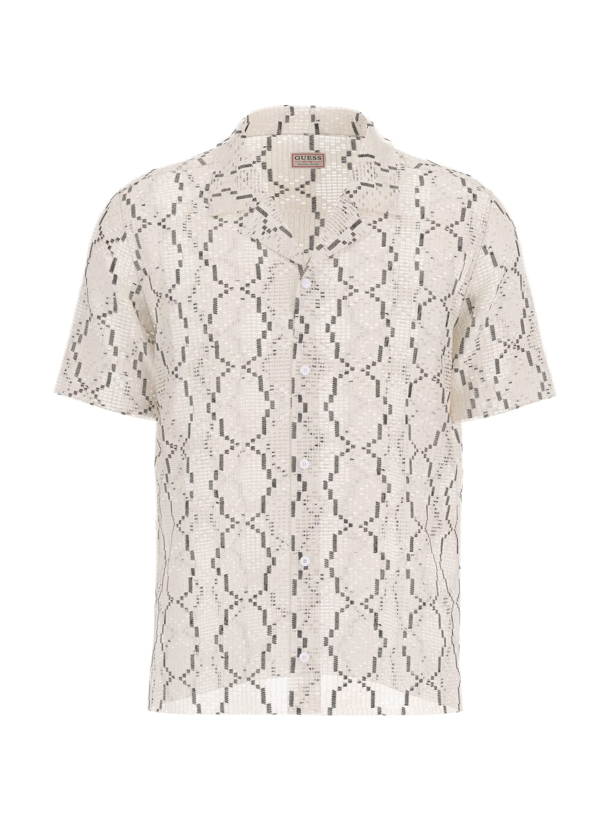 Camicia Bianco/nero GUESS M6GH54/W1814 F0F8 Uomo 