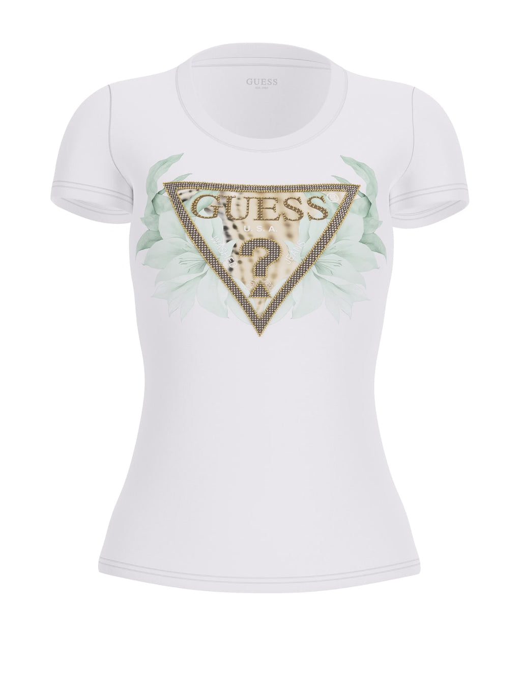 T-shirt Bianco GUESS W6GI12_K3027_ G011 Donna 