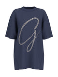 T-shirt Blu GUESS W6GI39_K3478_ G7P1 Donna 