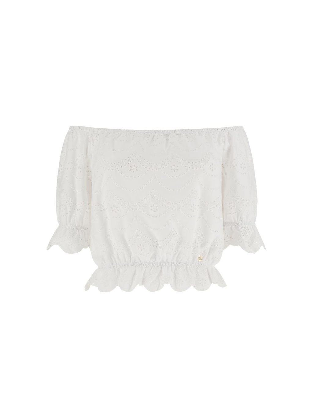 Top Bianco GUESS W6GP19_K2949_ G011 Donna 