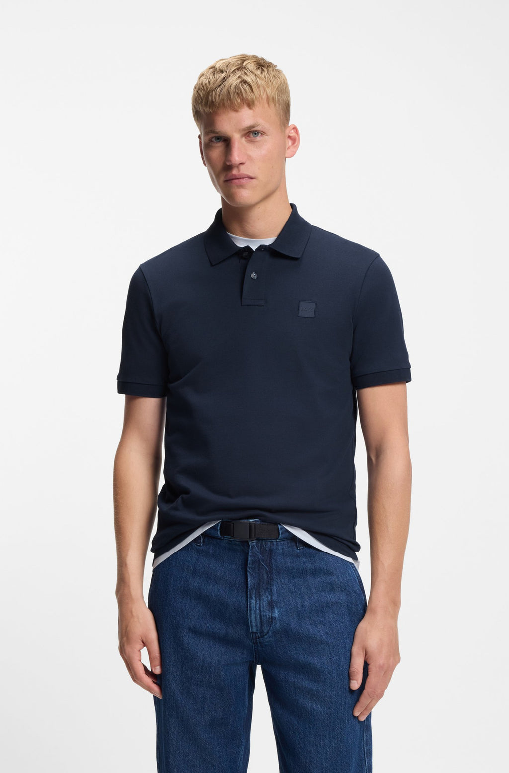 Polo Blu Hugo Boss 5050780 404 Uomo 