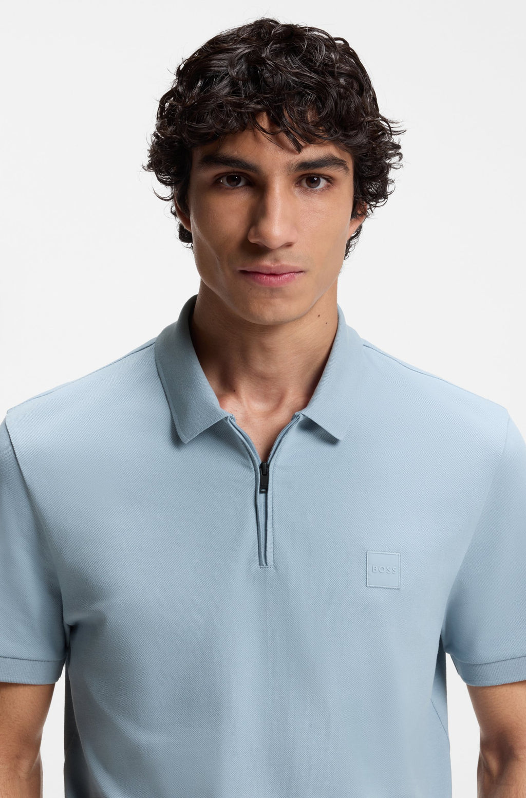 Polo Celeste Hugo Boss 50537507 458 Uomo 