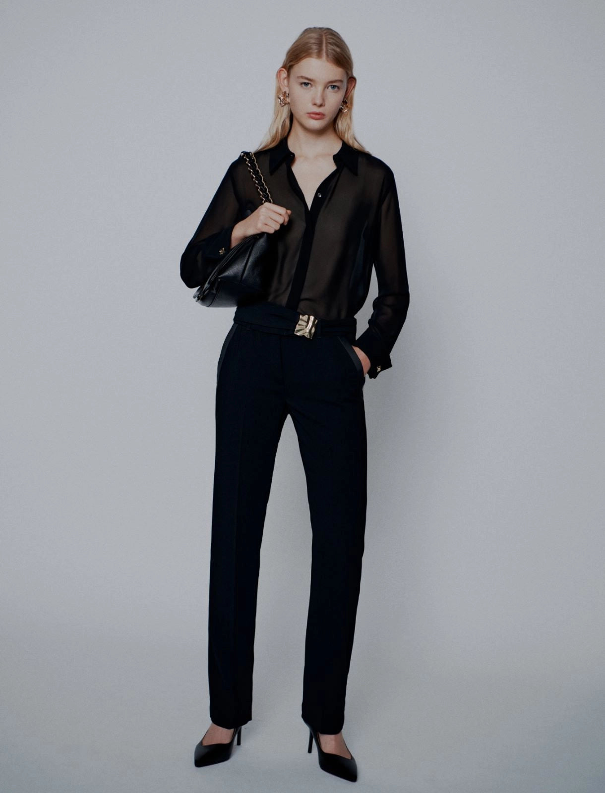 Pantalone Nero MARELLA art.365 TELICA 001 Donna 
