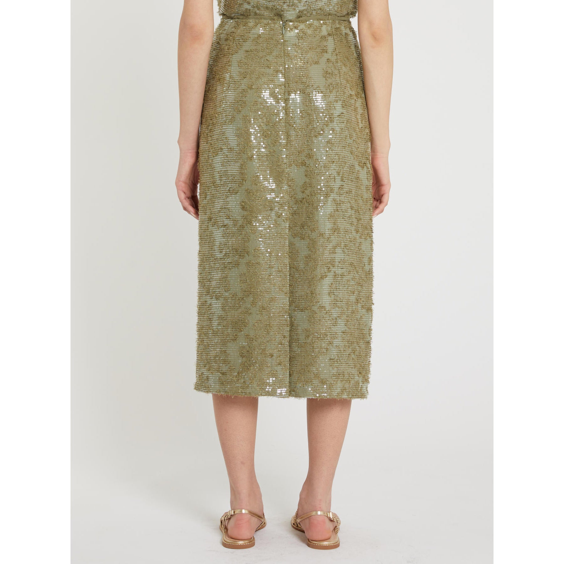 Gonna Verde oliva PENNY BLACK RAMO 002 Donna 