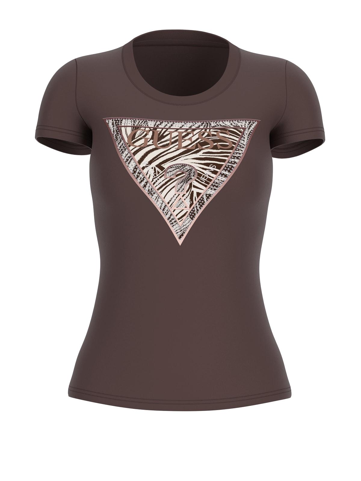 T-shirt Marrone GUESS W6GI19_K3042_ G1EB Donna 