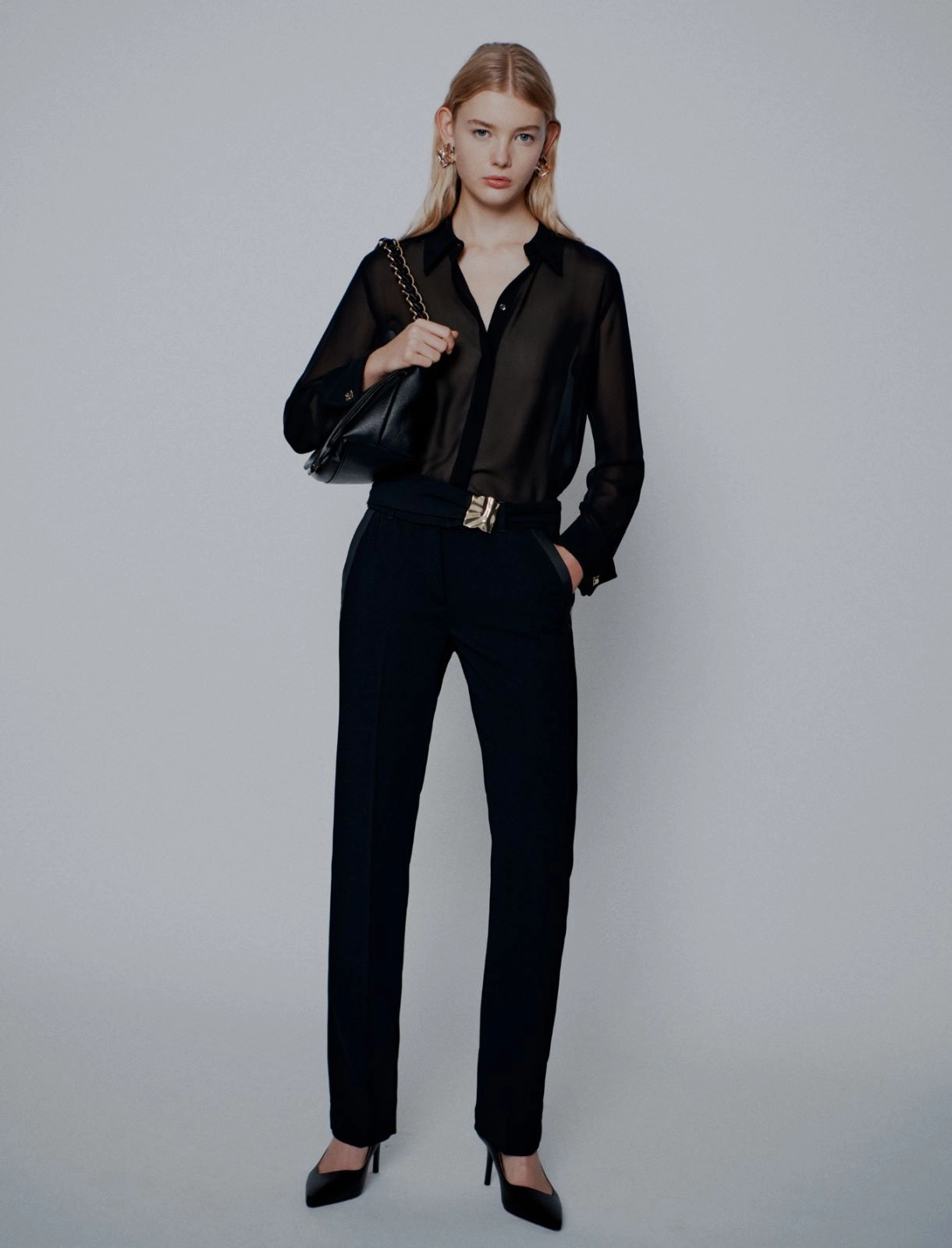 Pantalone Nero MARELLA art.365 TELICA 001 Donna 