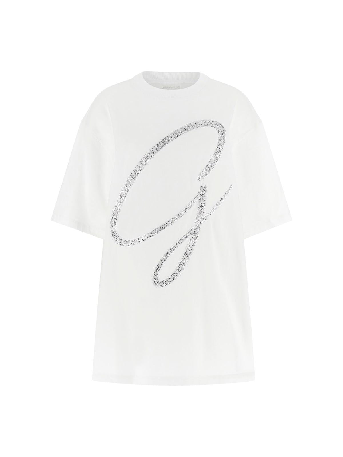 T-shirt Bianco GUESS W6GI39_K3478_ G011 Donna 