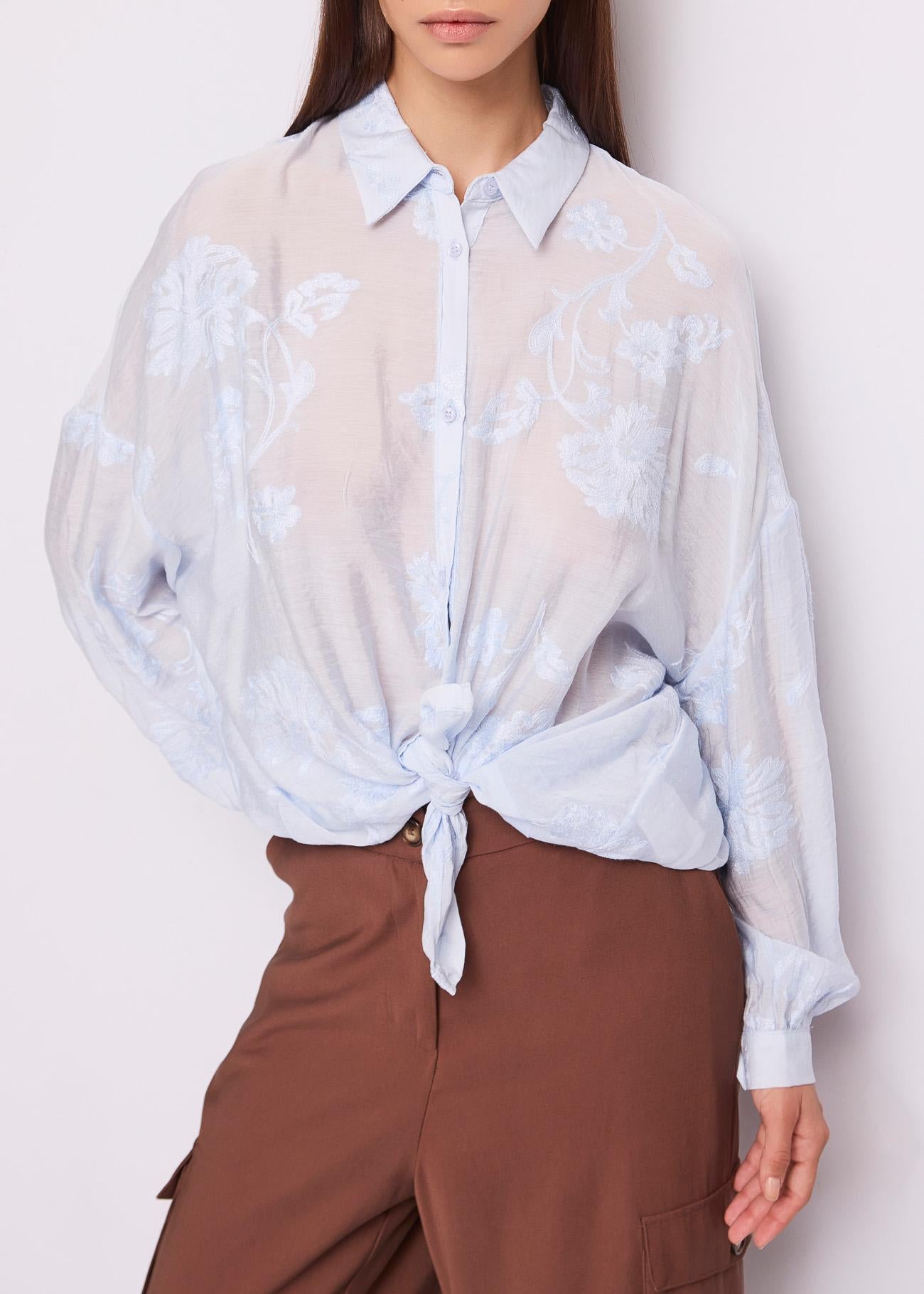 Camicia Celeste GAUDì 45017 2980 Donna 