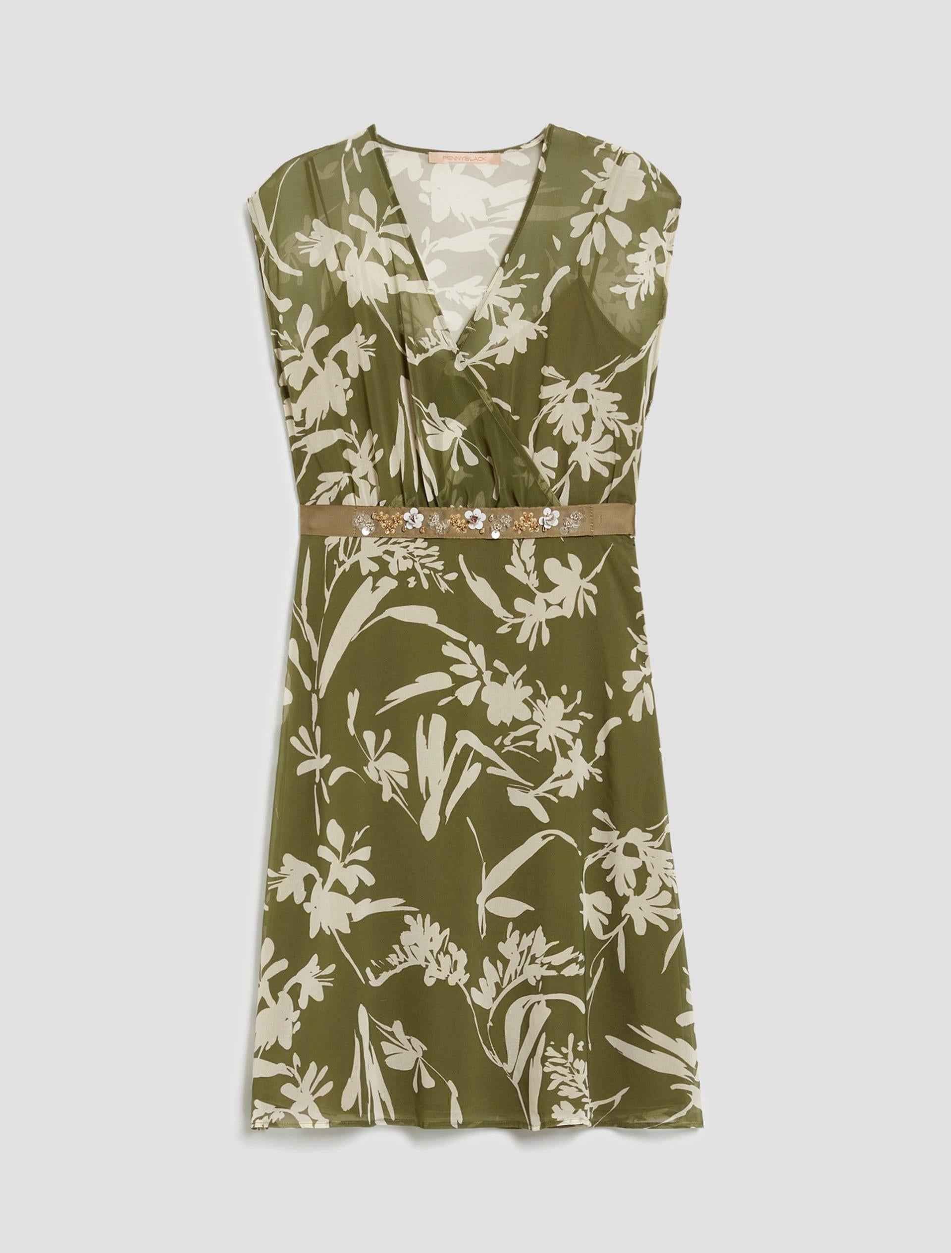 Abito Donna Verde  Fiori PENNY BLACK - Modalternativa