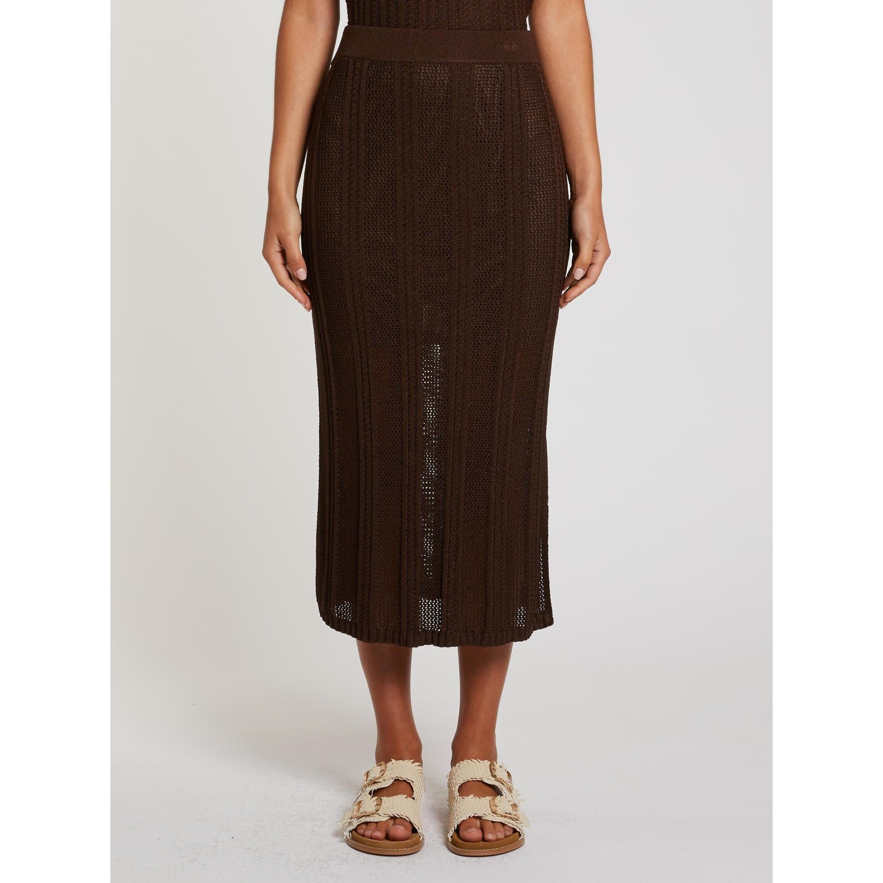 Gonna Marrone PENNY BLACK BONDE 002 Donna 