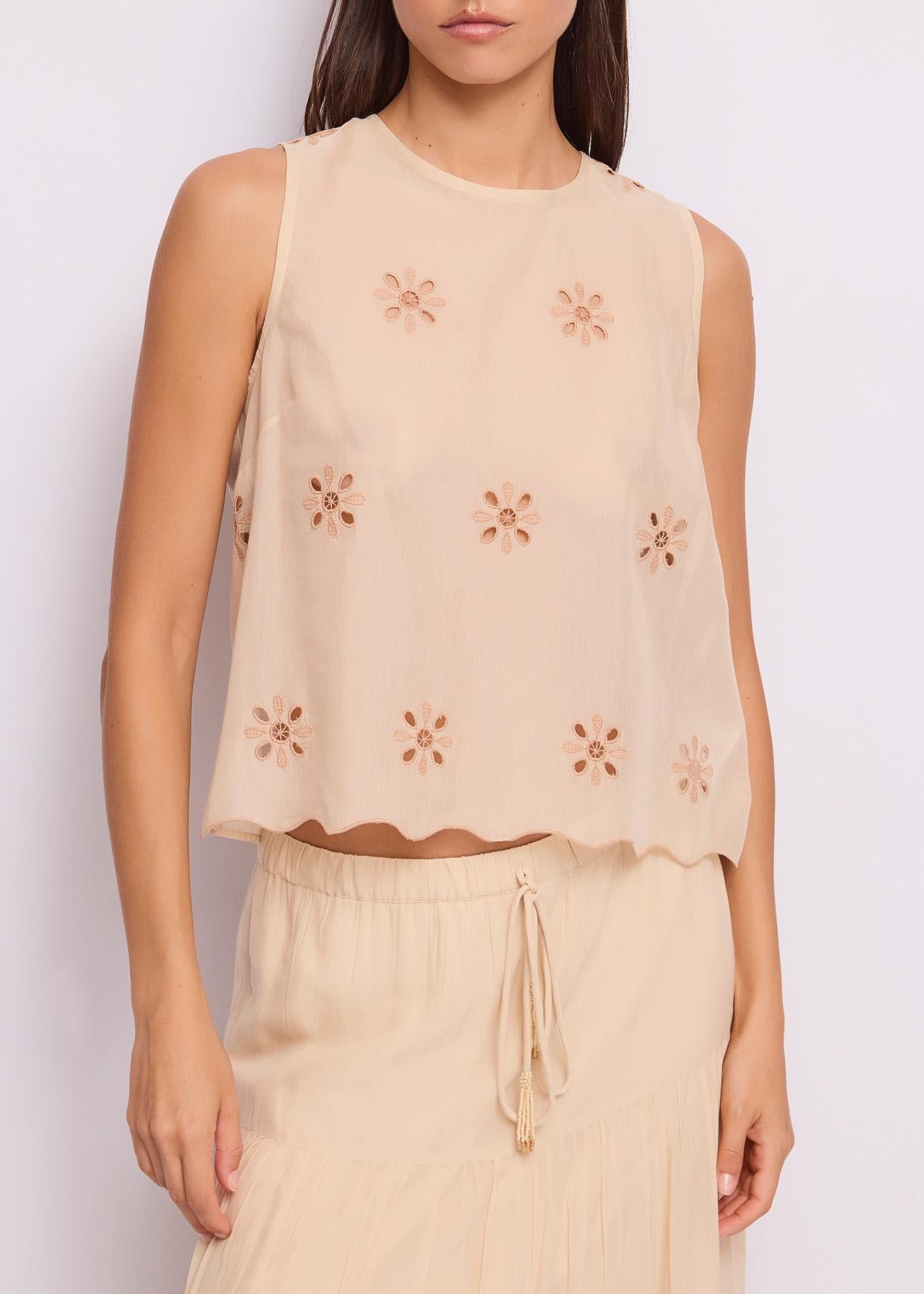 Top Beige GAUDì 45027 61033-01 Donna 