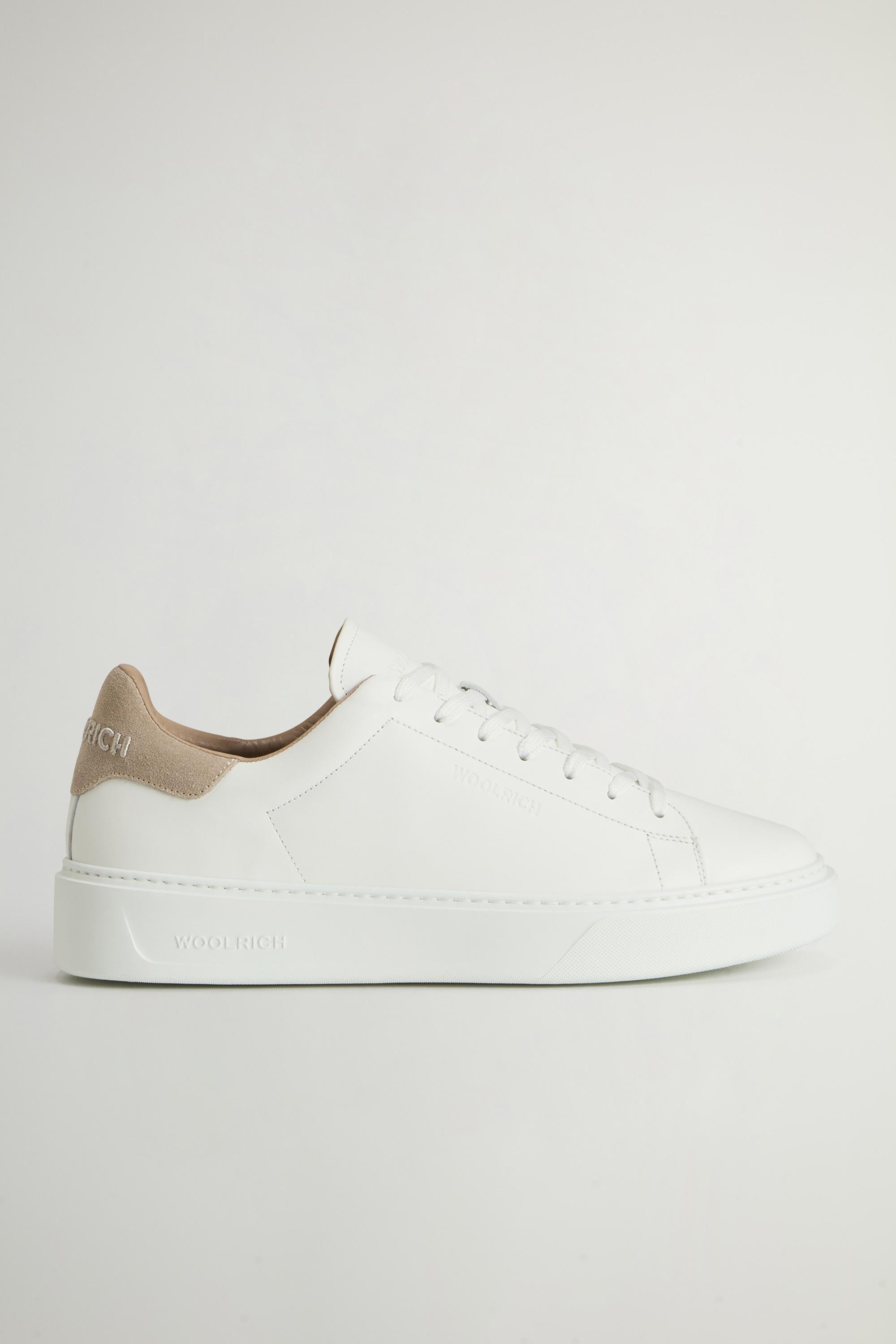 Scarpa Uomo Bianco/beigie Pelle  WOOLRICH - Modalternativa
