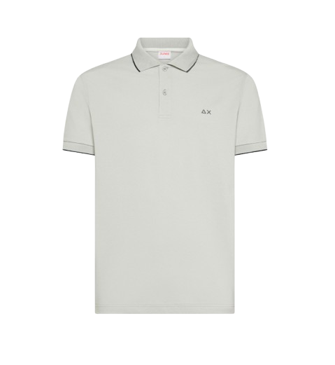 Polo Uomo Grigio Cotone Metallico SUN 68 - Modalternativa