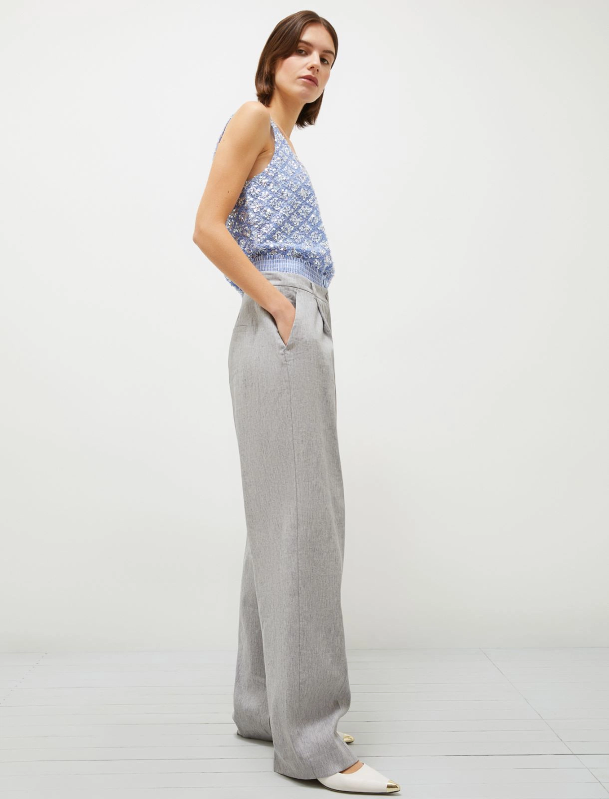 Pantalone Grigio MARELLA AUTOCAR 001 Donna 