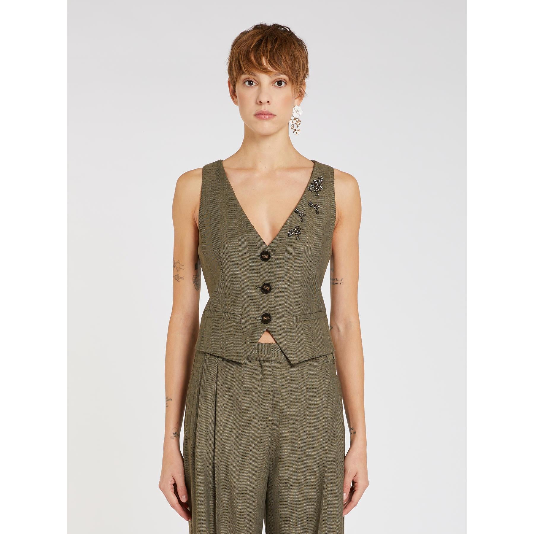 Gilet Kaki MARELLA CANTICO 002 Donna 