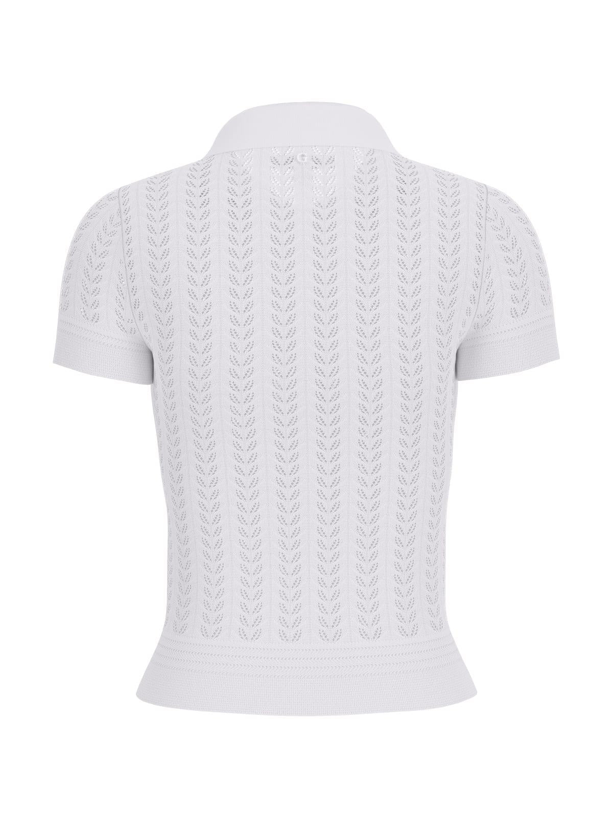 Polo Bianco GUESS W6GR25_Z0672_ G106 Donna 