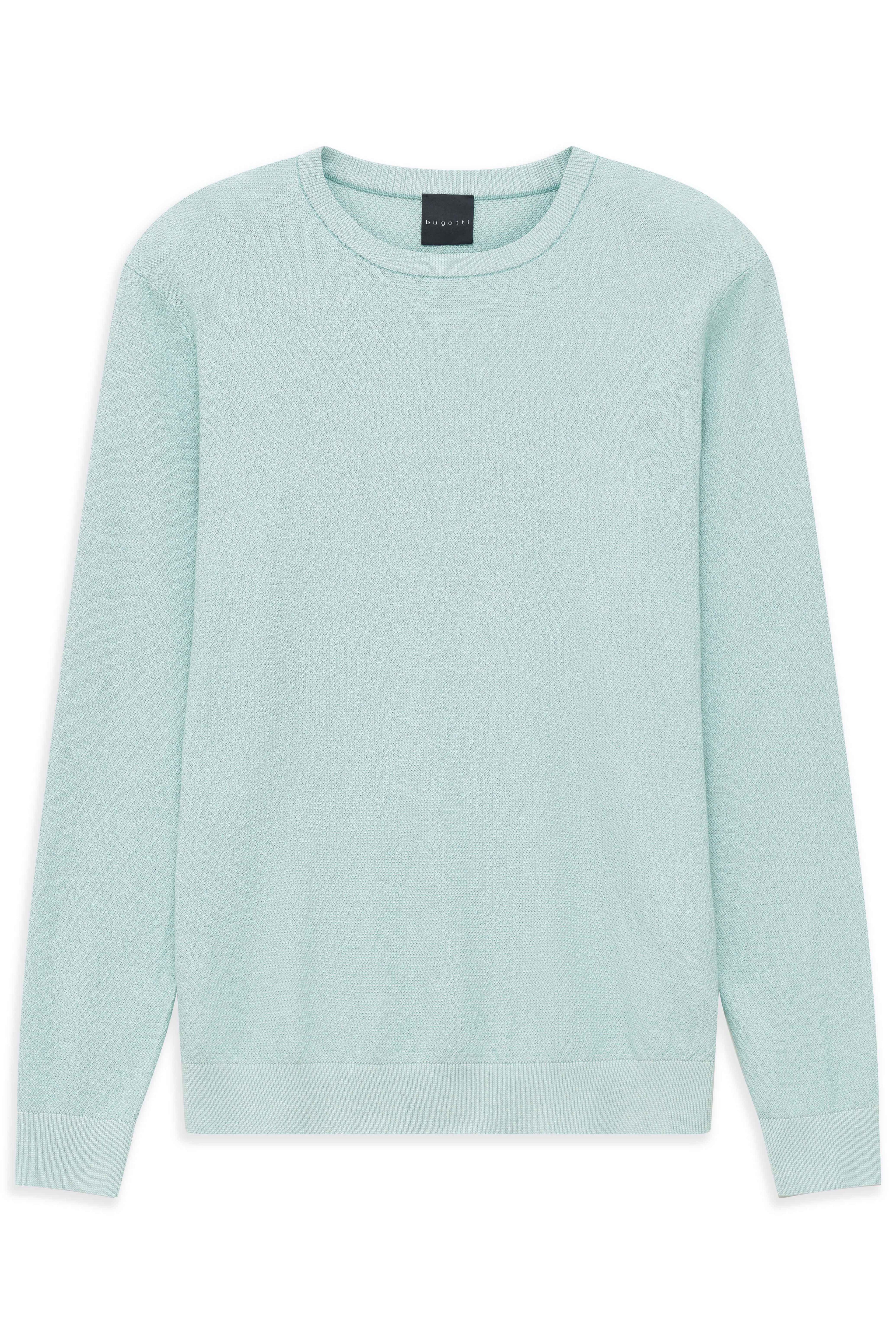 Maglia Uomo Verde acqua Cotone Grana di riso BUGATTI - Modalternativa