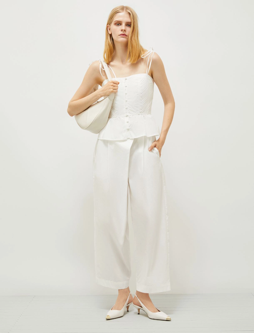 Pantalone Bianco MARELLA EDY 001 Donna 