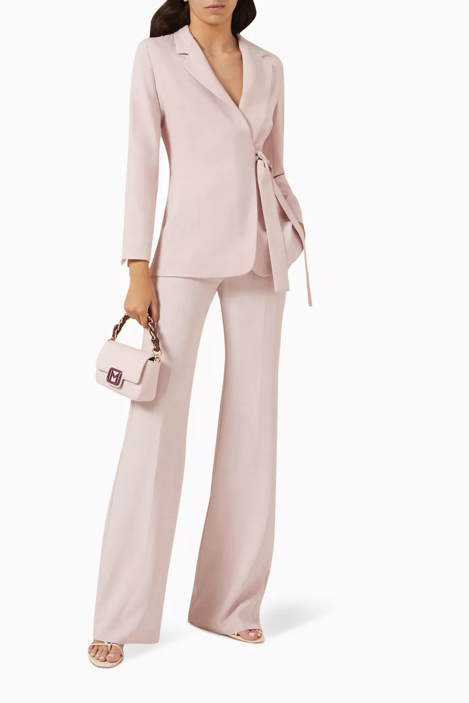 Pantalone Donna Rosa Poliestre Tinta unita MARELLA - Modalternativa