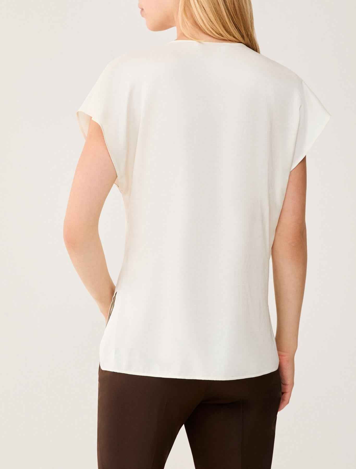 Top Donna Beige Jersey Scollato PENNY BLACK - Modalternativa
