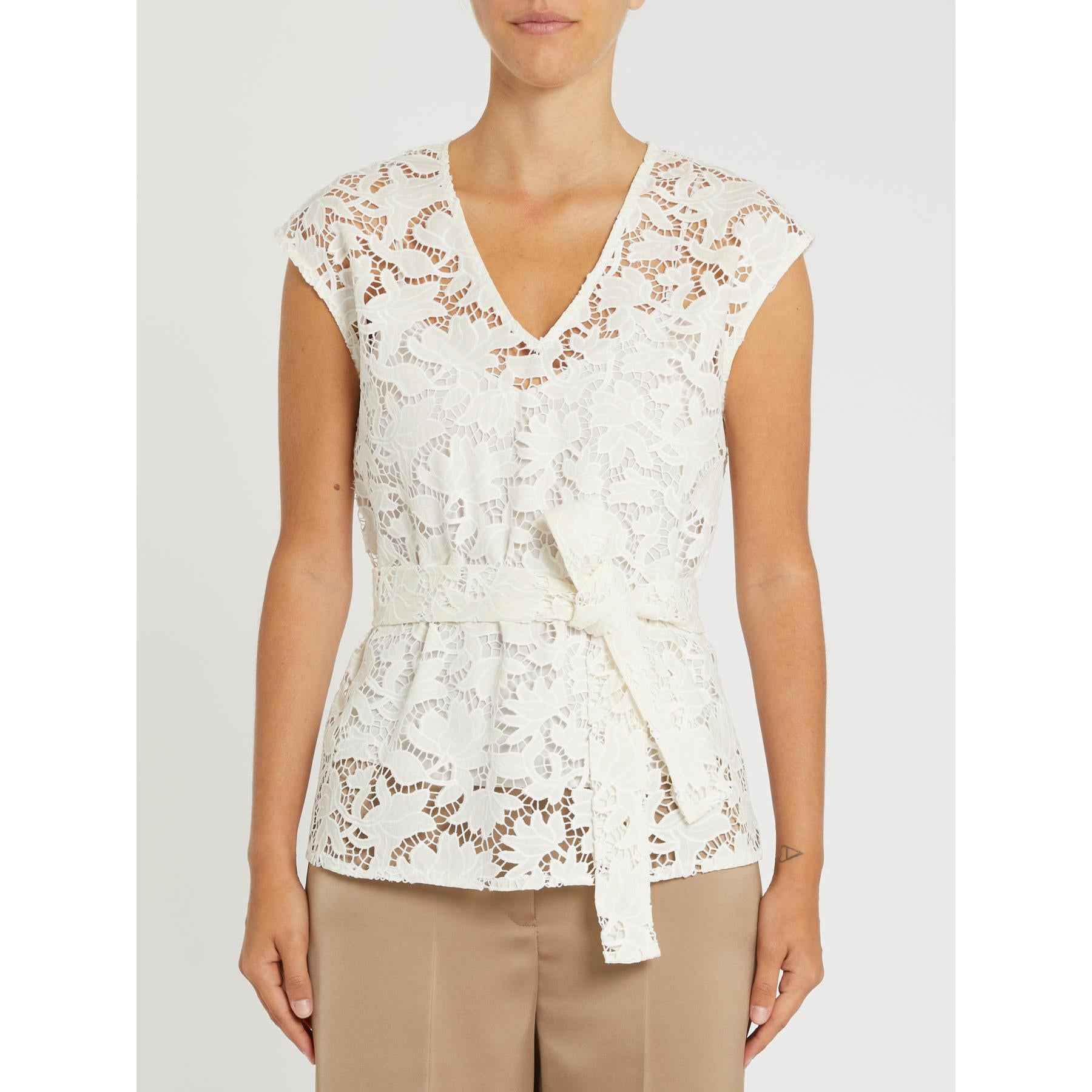 Camicia Donna Bianco Cotone Filo ricamo PENNY BLACK - Modalternativa