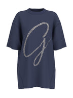 T-shirt Blu GUESS W6GI39_K3478_ G7P1 Donna 