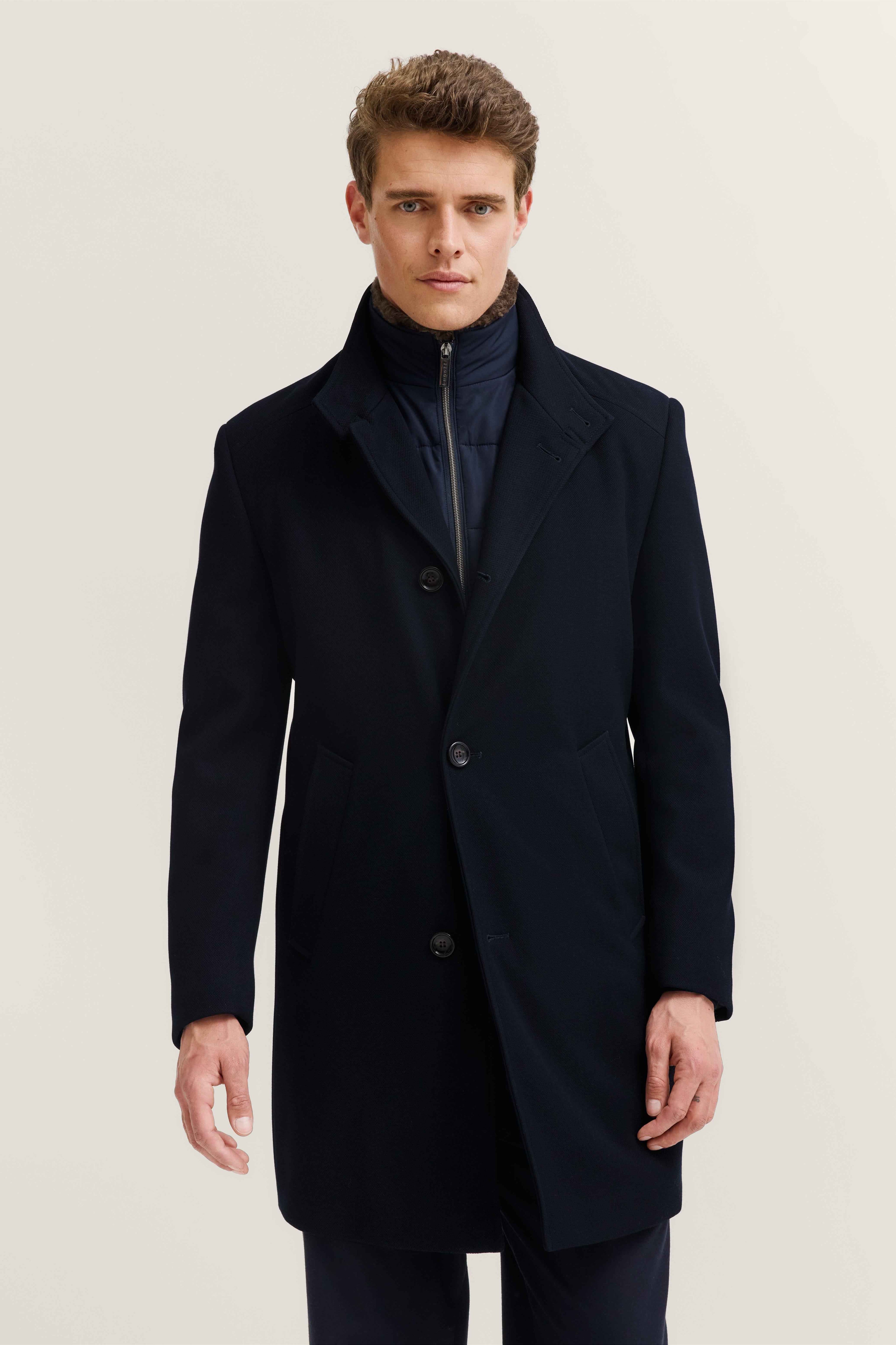 Cappotto Uomo Blu  Liscio BUGATTI - Modalternativa