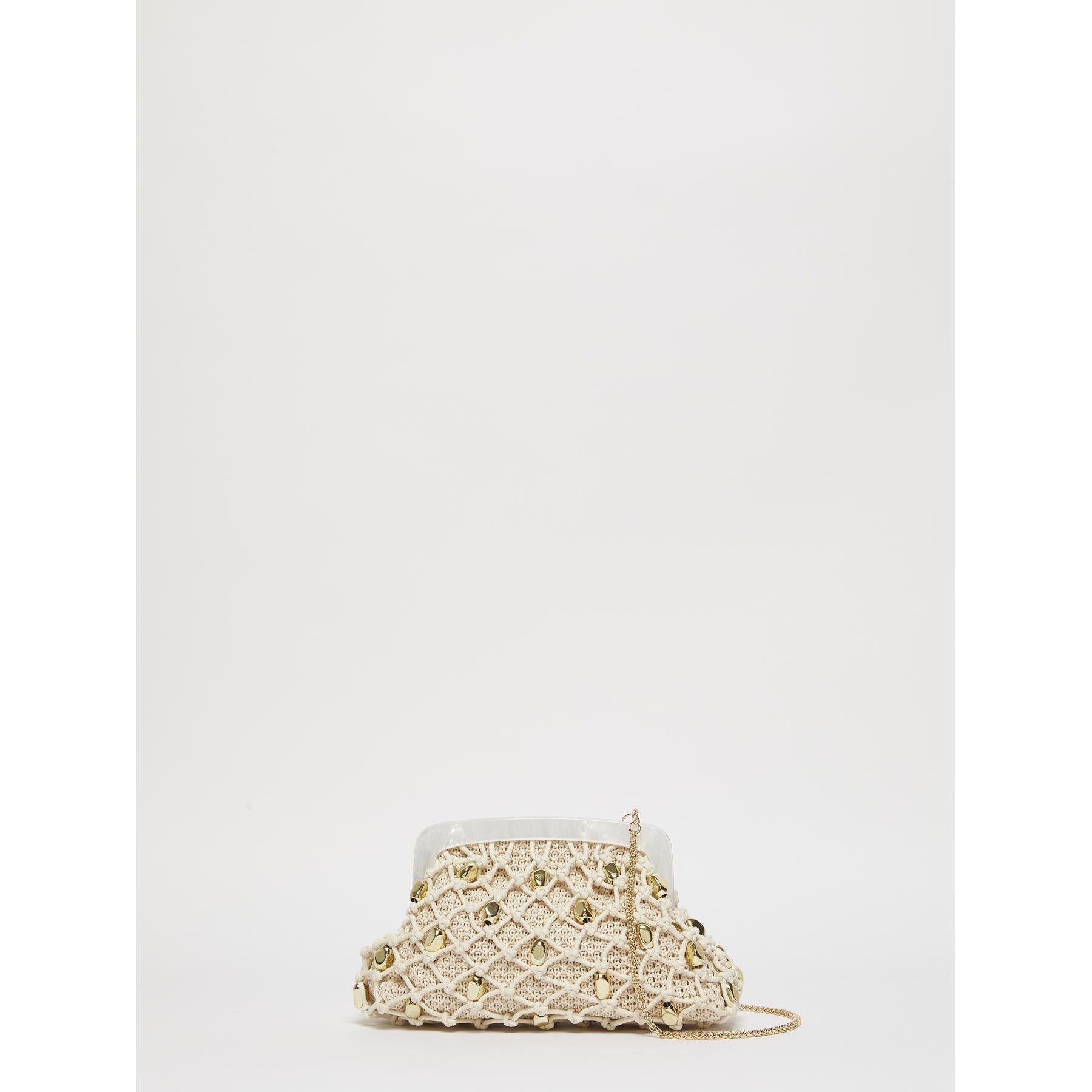Pochette Donna Avorio Intrecciato Prof. oro MARELLA LE MUSE - Modalternativa