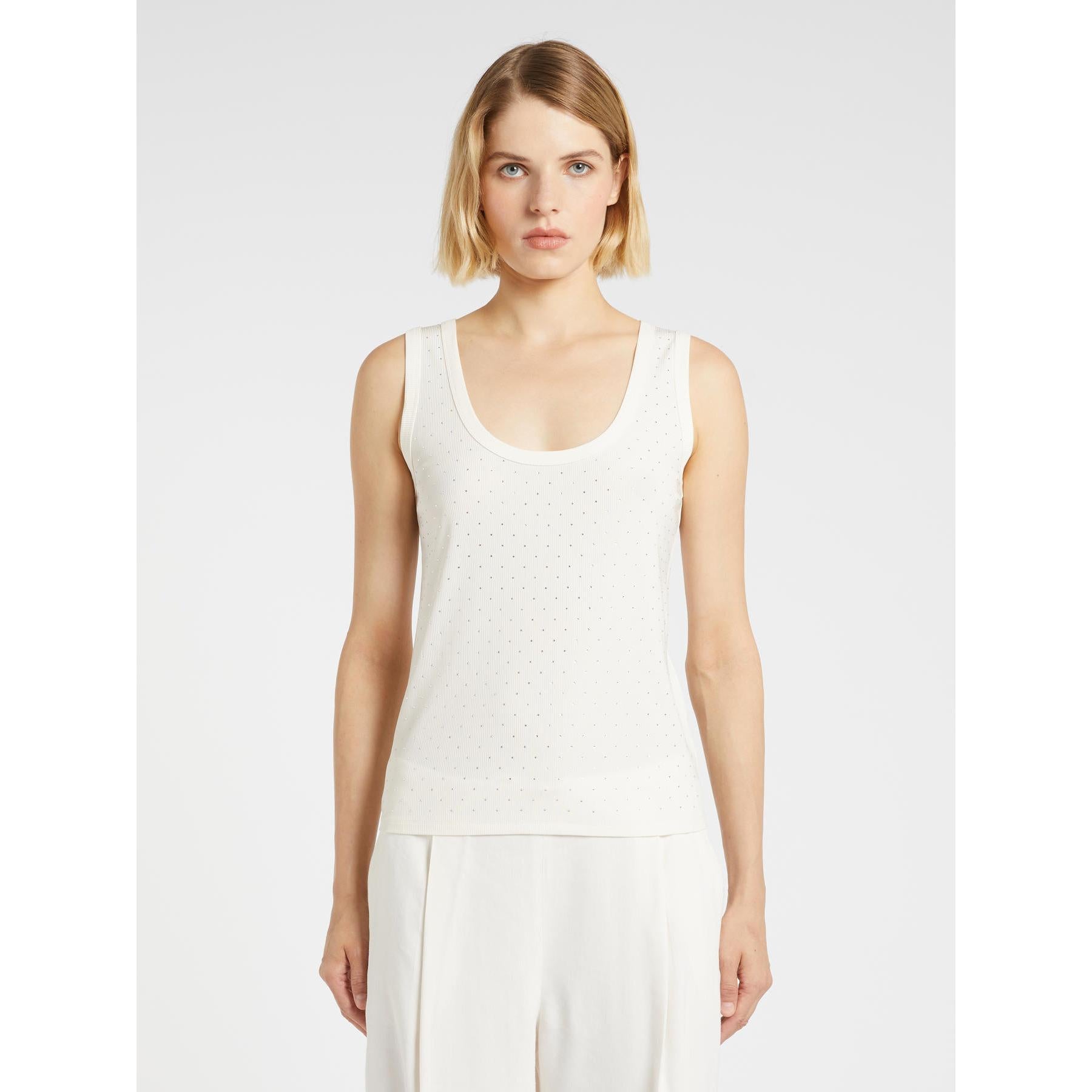 Top Bianco MARELLA ORATA 004 Donna 