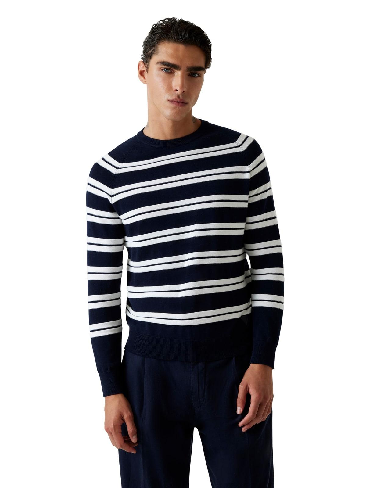 Maglia Blu/bianco GUESS M6GR14/Z0571 S76J Uomo 