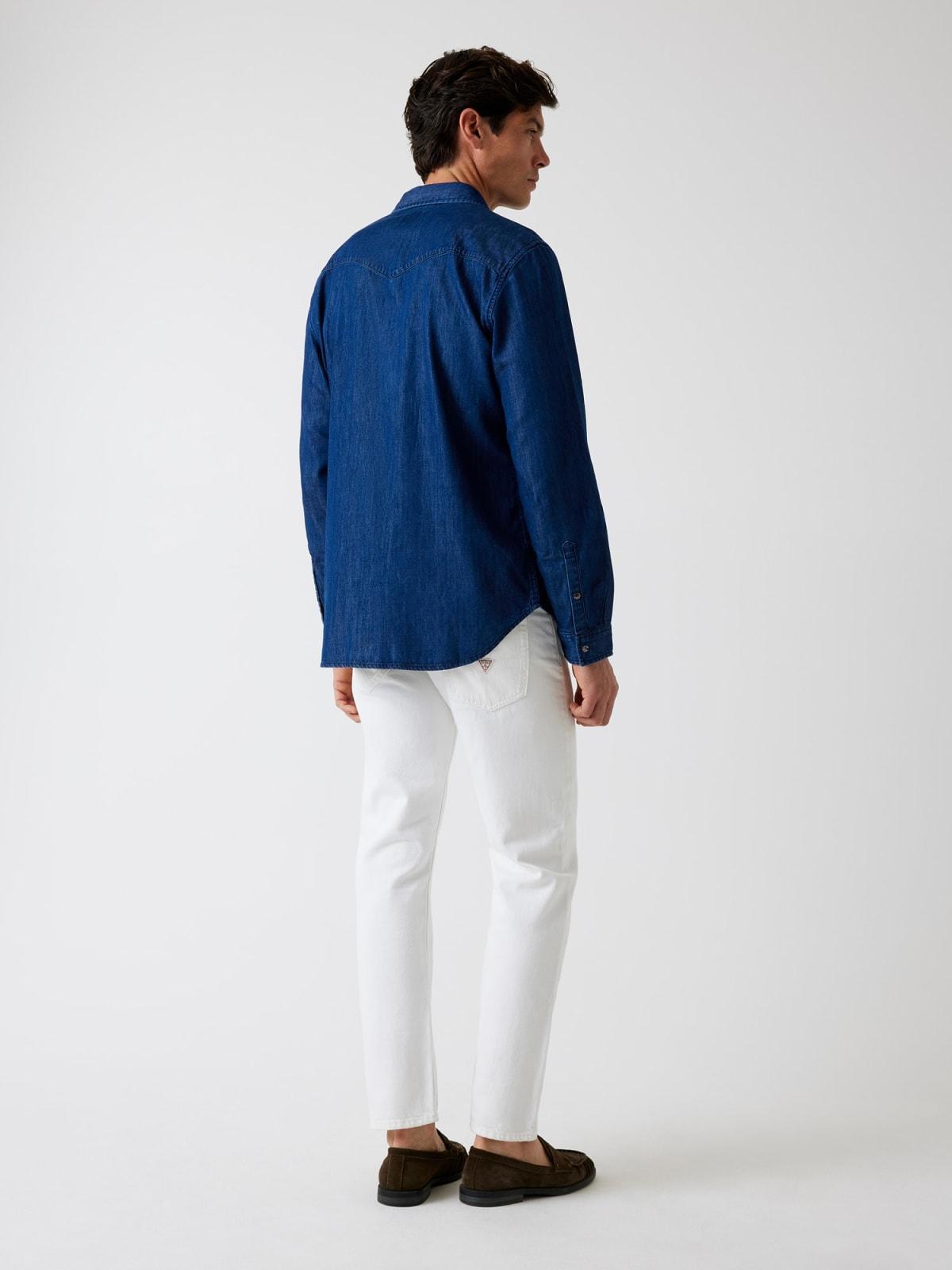Pantalone Bianco GUESS M6GAN2 D0780 Uomo 